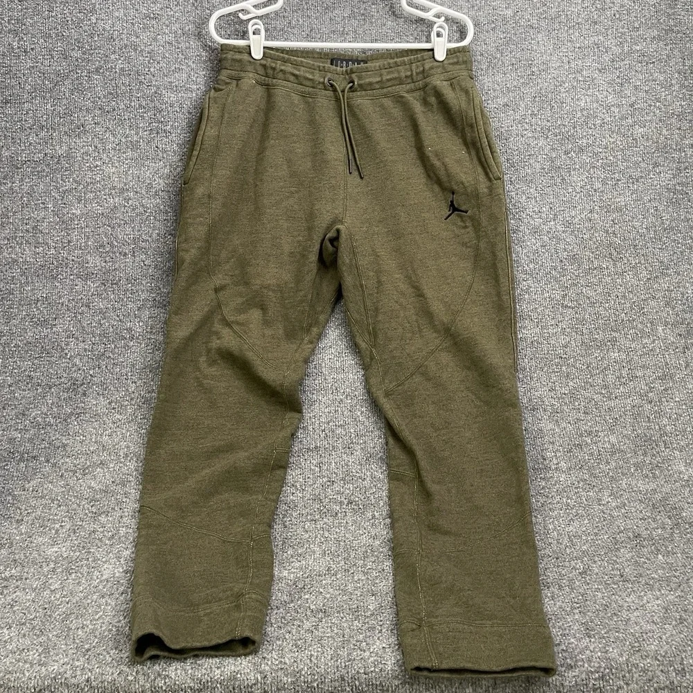 Air Jordan Jumpman Air Wings Nike Sweatpants Men's Sz L Green 860198-395